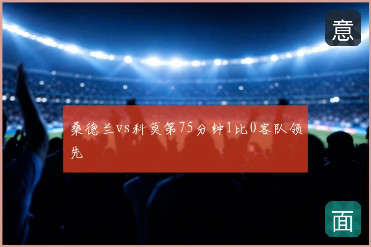桑德兰vs科莫第75分钟1比0客队领先